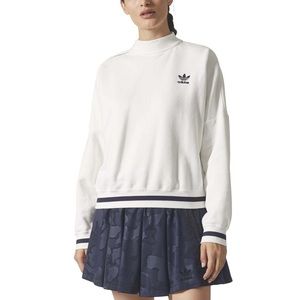 Adidas Originals White Turtleneck Sweater